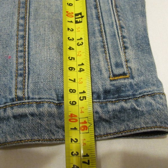 GAP Kids Disney distressed denim jacket xl - Picture 9 of 12